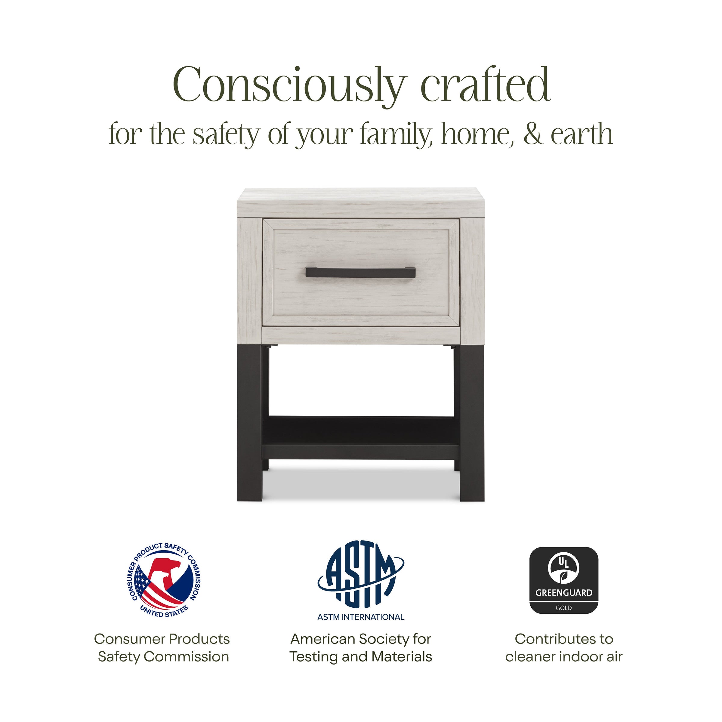 B25860WDF,Newbern Nightstand  Assembled in White Driftwood
