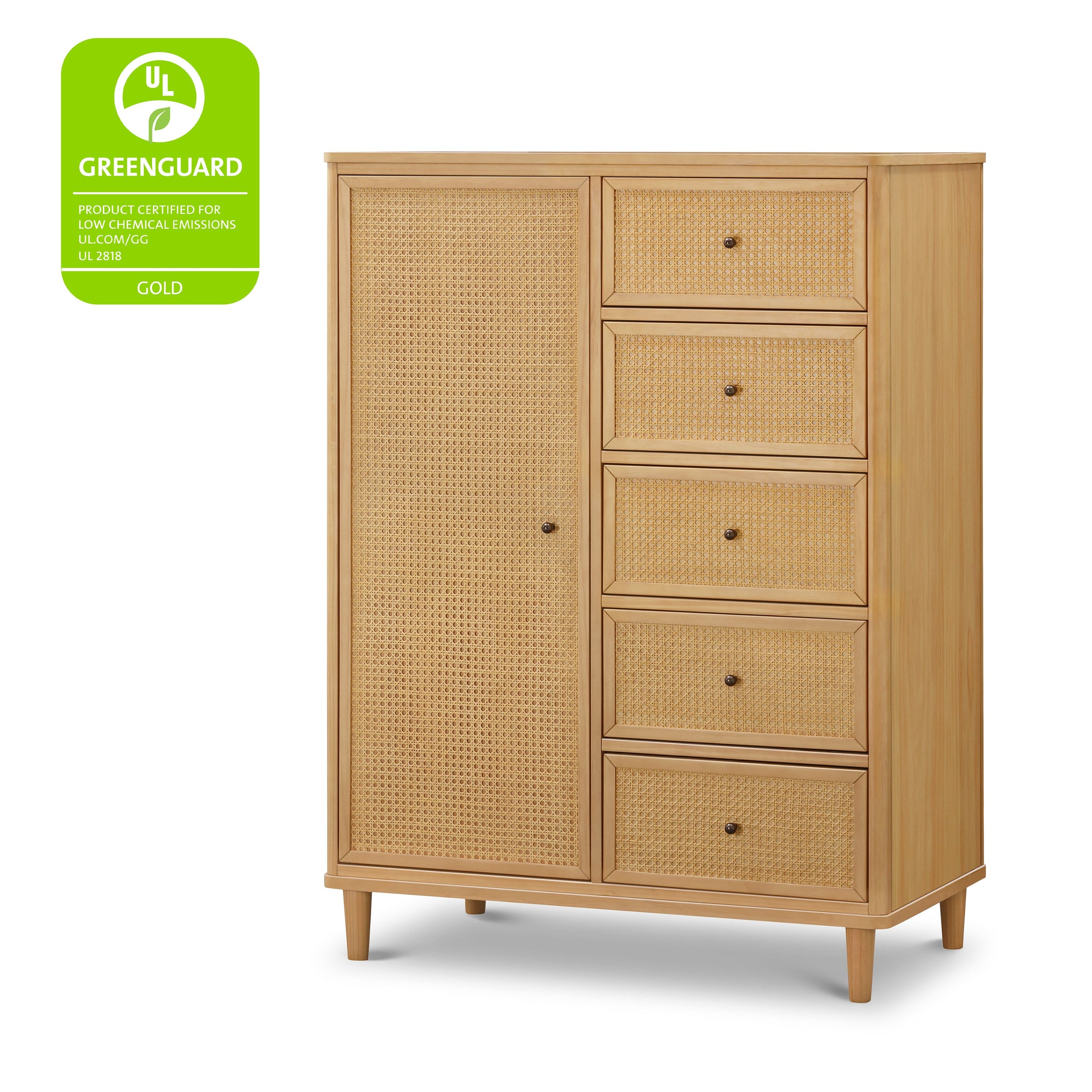 M23727HYHC,Marin Chifforobe  Assembled in Honey and Honey Cane