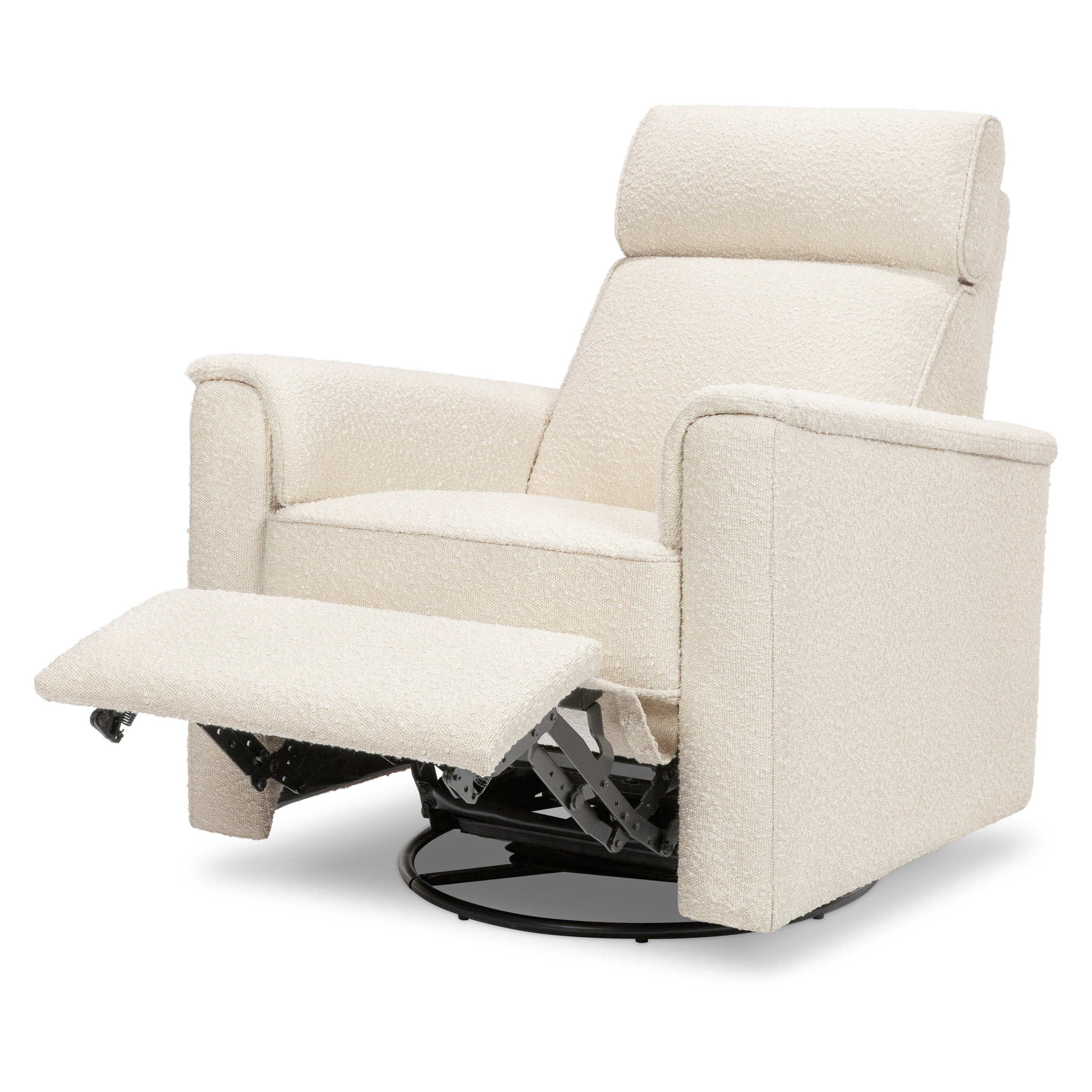 M17182PWB,Willa Pro Power Glider Recliner w/ Power Lumbar in Performance Ivory Boucle