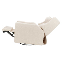 M11283AT,Kiwi Deluxe Power Glider Recliner w/Heat&Massage in Almond Teddy Loop