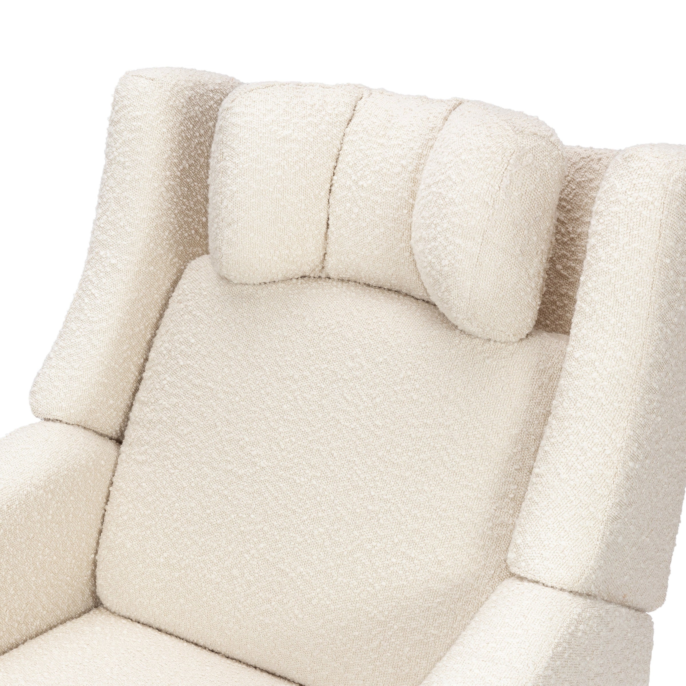 M11283PWB,Kiwi Deluxe Power Glider Recliner w/Heat&Massage in Performance Ivory Boucle