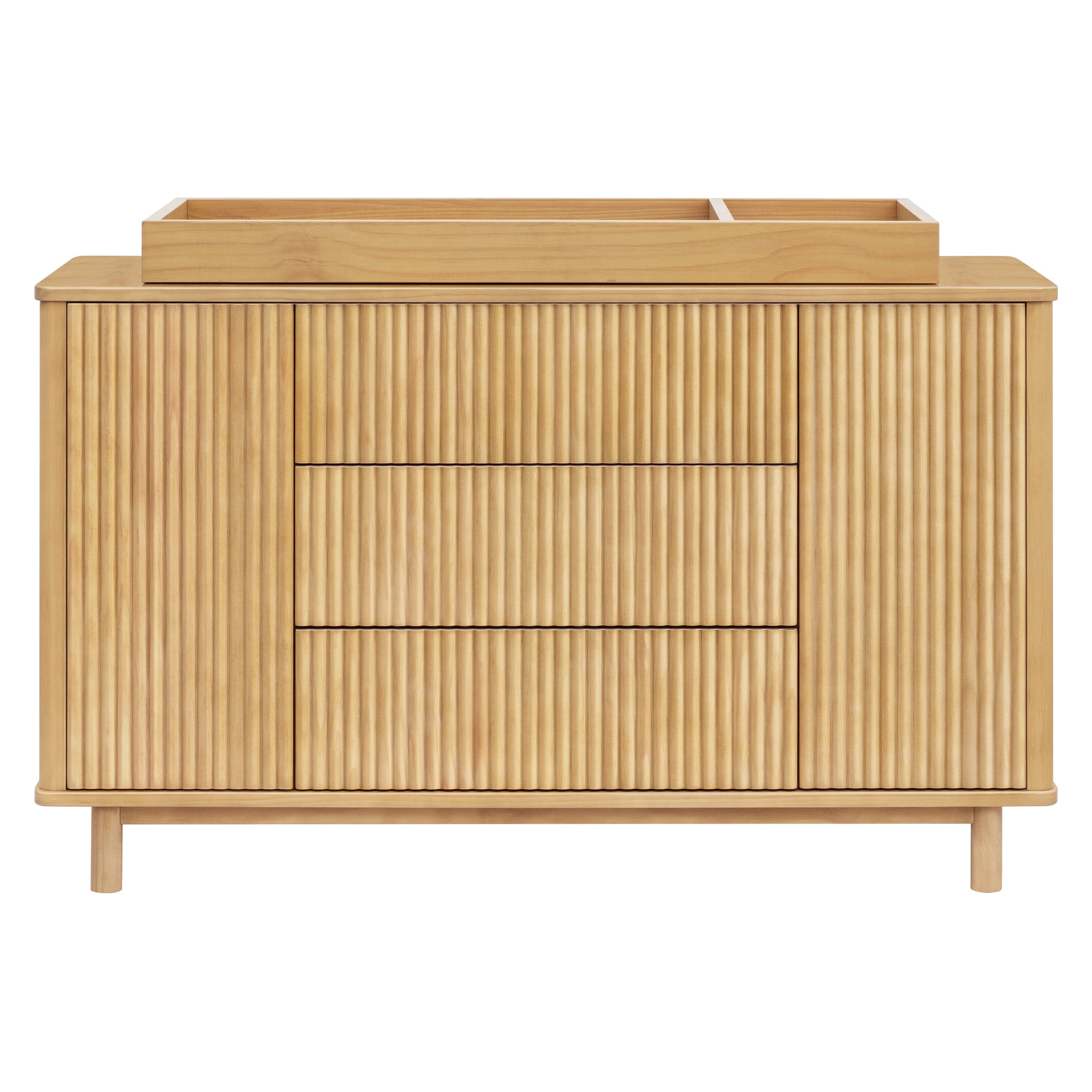 M29816HY,Pogo Tambour Assembled Dresser in Honey
