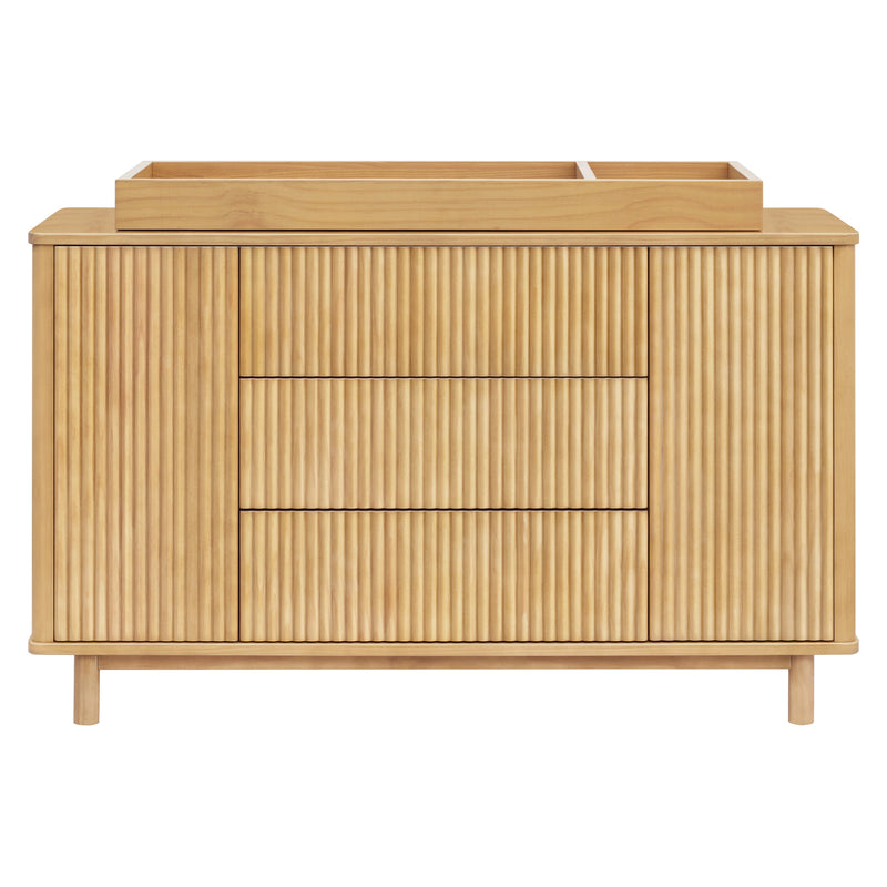 M29816HY,Pogo Tambour Assembled Dresser in Honey