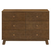 M32526NL,Hudson Modern 6-Drawer Assembled Double Dresser in Natural Walnut