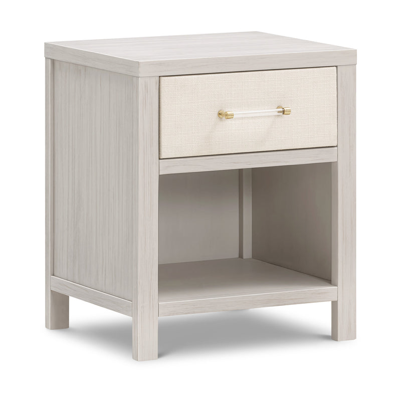 M24860WDFPEW,Eloise Nightstand  Assembled in White Driftwood and Performance Pearl Eco-Weave