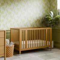 M30880HY,Rolli 9-in-1 Convertible All-Stages?? Crib w/ Bassinet & Toddler Bed Kits in Honey
