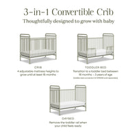 M15501HS,Abigail 3-in-1 Convertible Crib in Heirloom Sage
