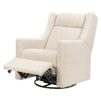 M11283AT,Kiwi Deluxe Power Glider Recliner w/Heat&Massage in Almond Teddy Loop