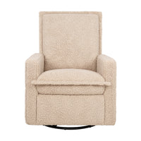 M20977CSG,Cali Flange Gliding Swivel Recliner in Chai Shearling