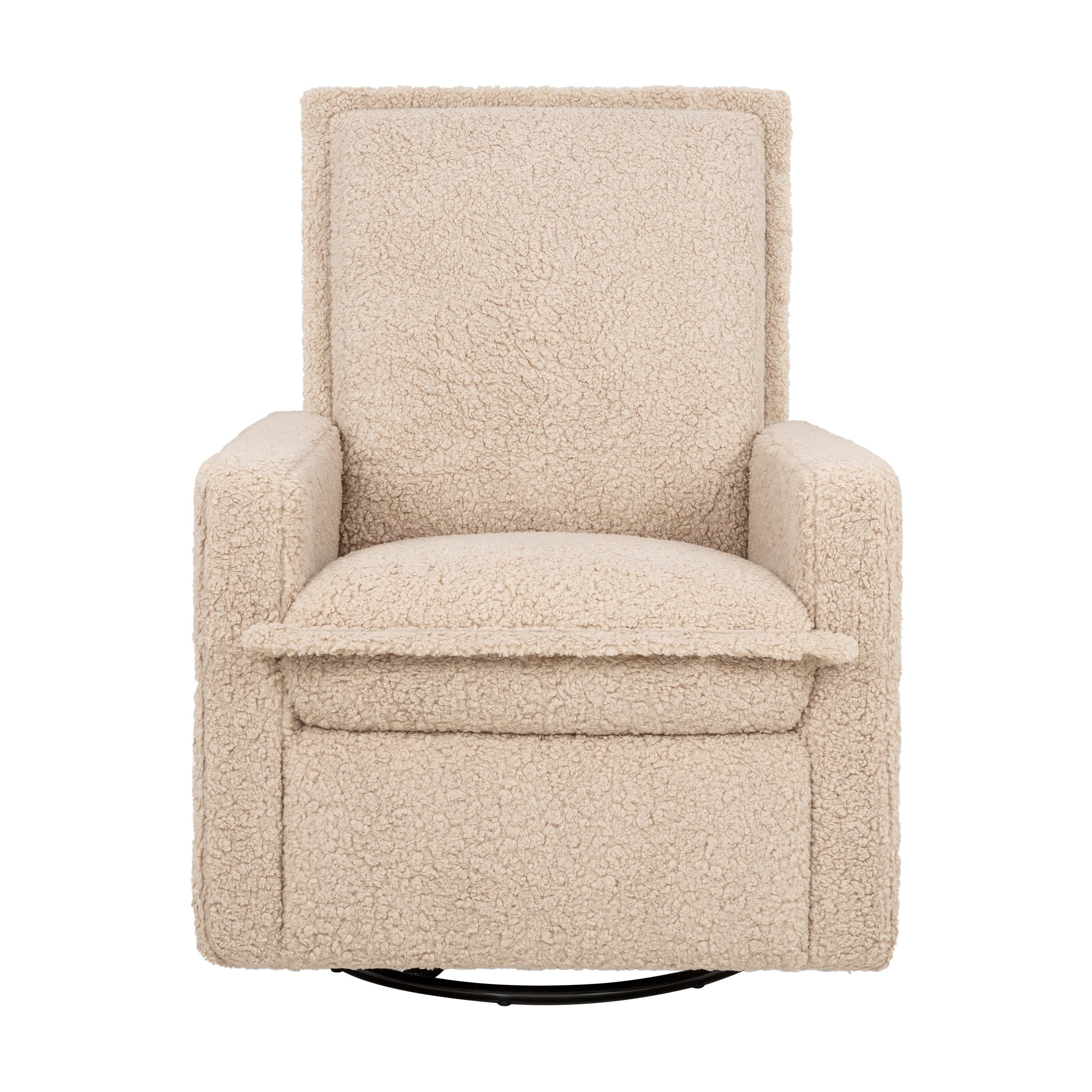 M20977CSG,Cali Flange Gliding Swivel Recliner in Chai Shearling