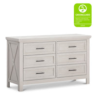 B14516WDF,Emory Farmhouse 6-Drawer Dresser in White Driftwood