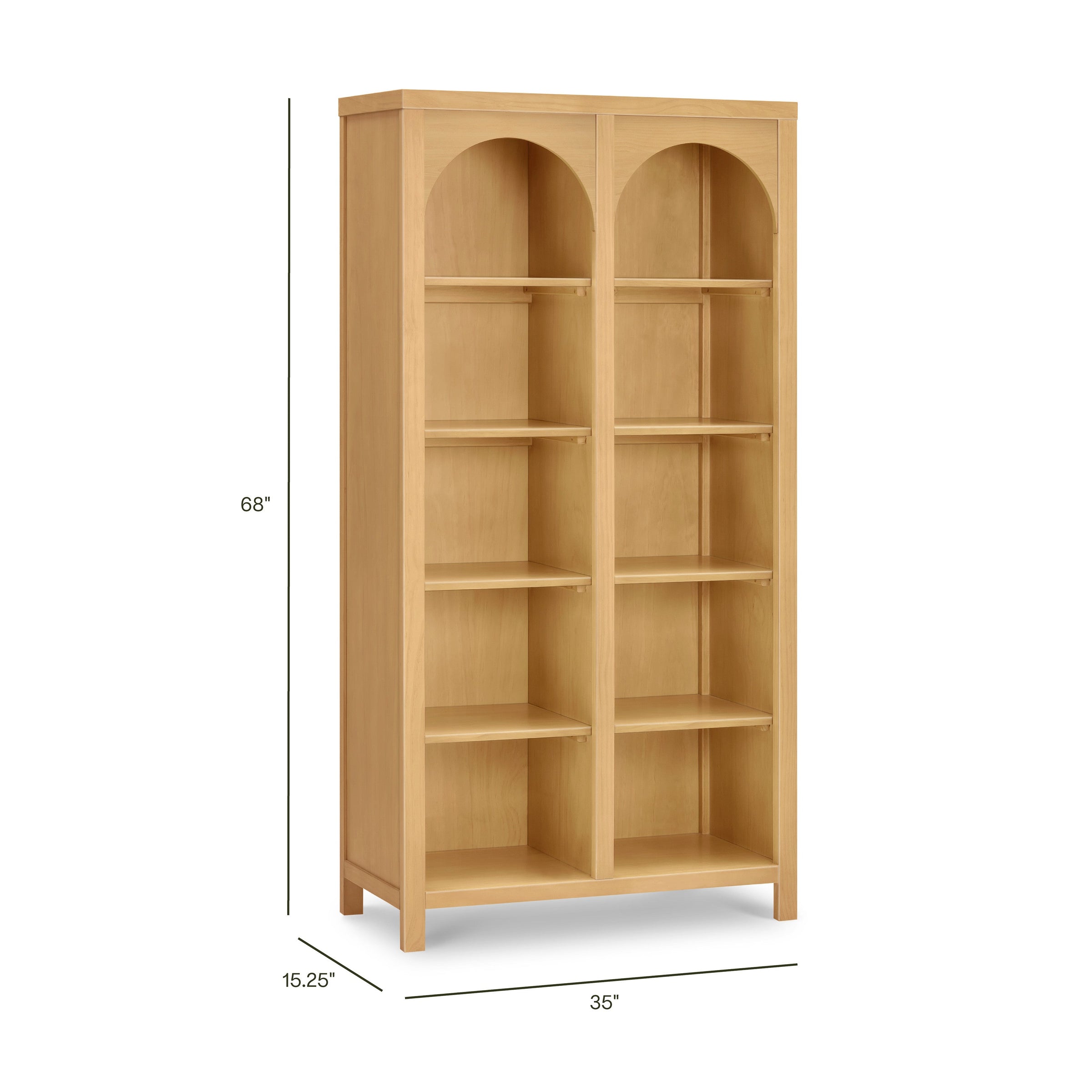 M24814HY,Eloise Bookcase  Assembled in Honey