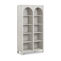 M24814WDF,Eloise Bookcase  Assembled in White Driftwood