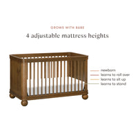 M31801NL,Crosby 3-in-1 Convertible Crib in Natural Walnut