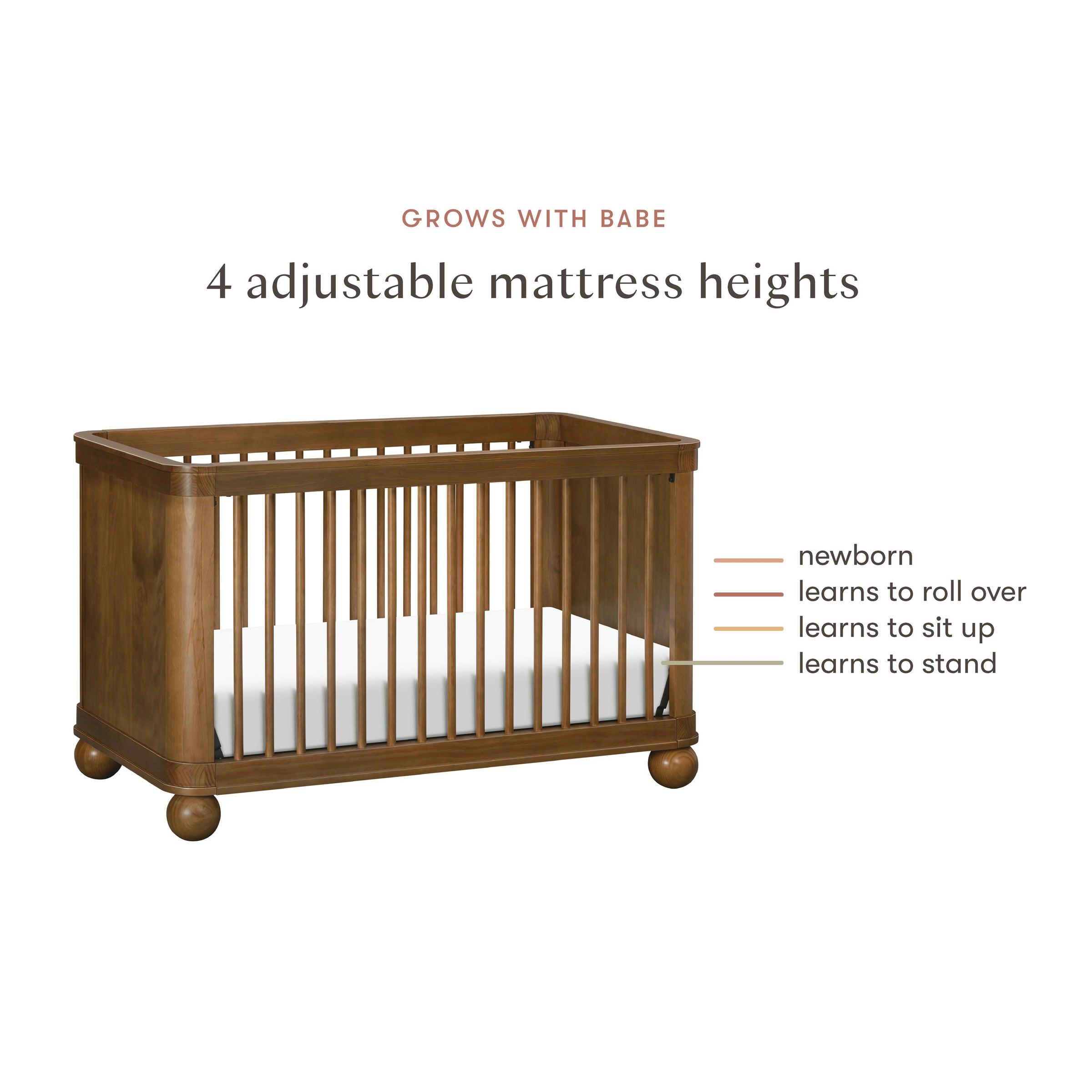 M31801NL,Crosby 3-in-1 Convertible Crib in Natural Walnut