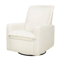 M20977CMSG,Cali Flange Gliding Swivel Recliner in Cream Shearling