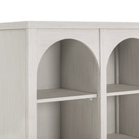 M24814WDF,Eloise Bookcase  Assembled in White Driftwood