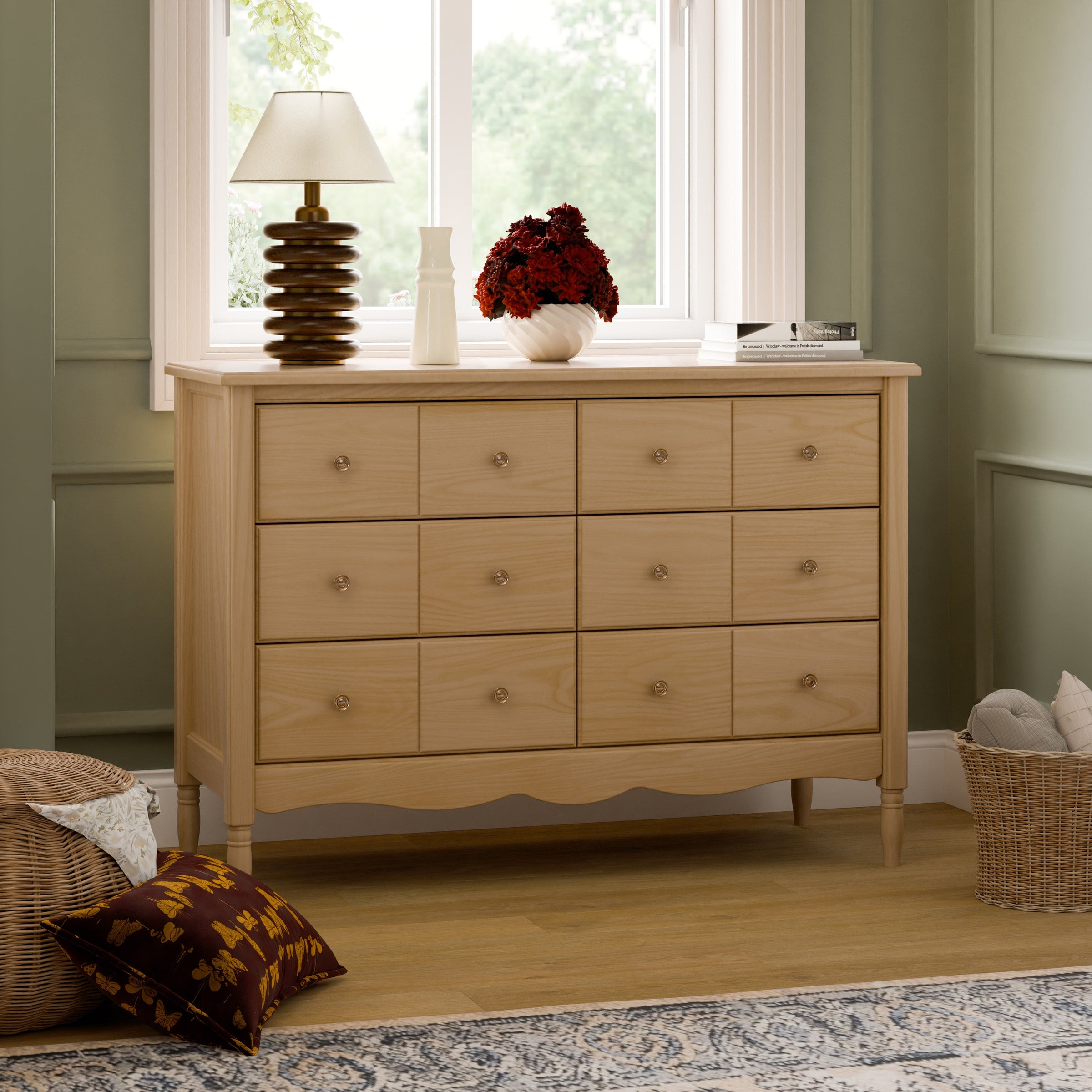M7116HY,Liberty 6-Drawer Assembled Dresser in Honey