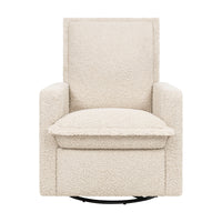 M20977AT,Cali Flange Gliding Swivel Recliner in Almond Teddy Loop