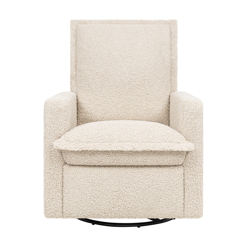 M20977AT,Cali Flange Gliding Swivel Recliner in Almond Teddy Loop