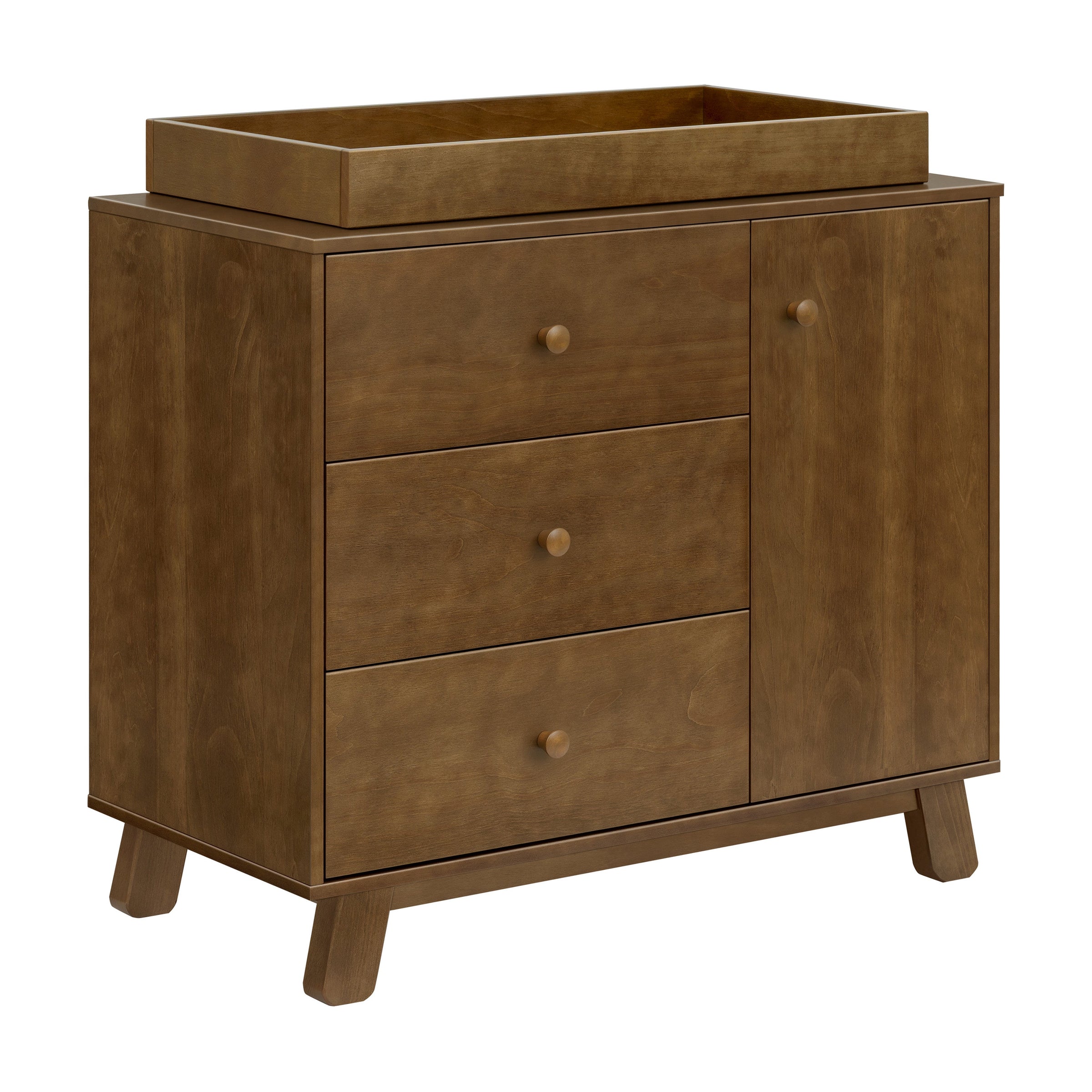 M32523NL,Hudson Modern 3-Drawer Dresser in Natural Walnut