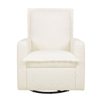 M20977CMSG,Cali Flange Gliding Swivel Recliner in Cream Shearling