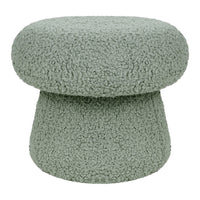 M31685ST,Mushroom Pouf in Sage Teddy Loop