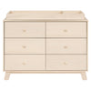 M32526NX,Hudson Modern 6-Drawer Assembled Double Dresser in Washed Natural