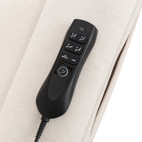 M17183PCMEW,Willa Deluxe Power Glider Recliner w/Heat&Massage in Performance Cream Eco-Weave