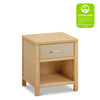 M24860HYPSEW,Eloise Nightstand  Assembled in Honey & Performance Sand Eco-Weave