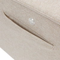 M17183PBEW,Willa Deluxe Power Glider Recliner w/Heat&Massage in Performance Beach Eco-Weave