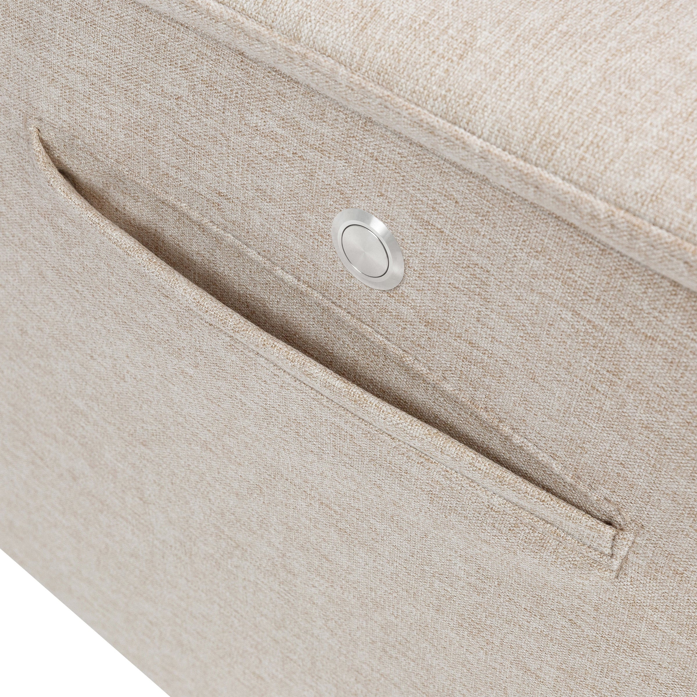 M17183PBEW,Willa Deluxe Power Glider Recliner w/Heat&Massage in Performance Beach Eco-Weave