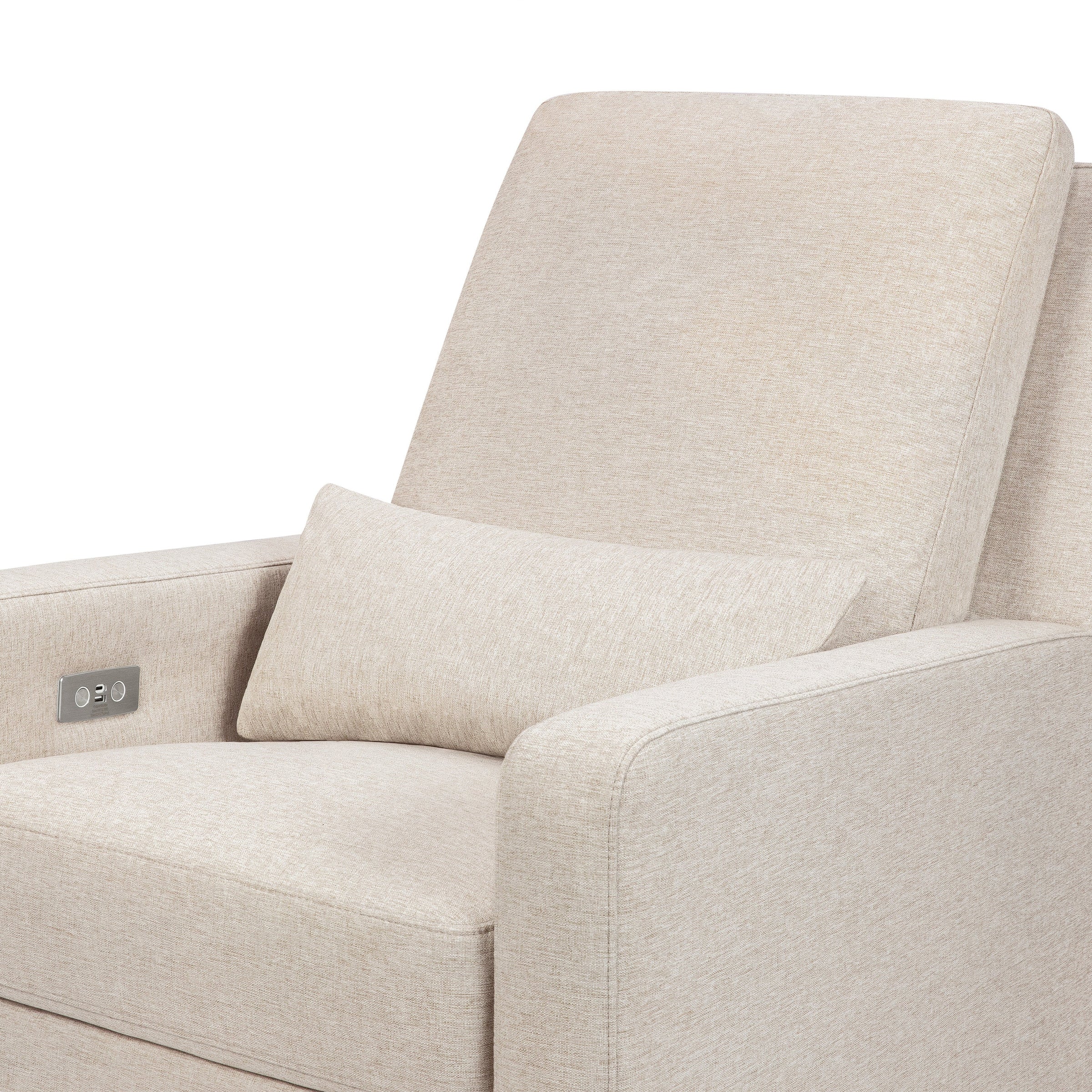 M23085PBEW,Sigi Glider Recliner w/ Electronic Control and USB in Performance Beach Eco-Weave