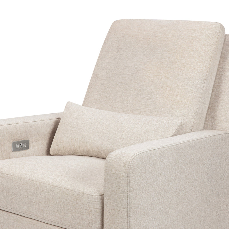M23085PBEW,Sigi Glider Recliner w/ Electronic Control and USB in Performance Beach Eco-Weave