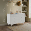 M15916W,Palma 7-Drawer Double Dresser  Assembled in White