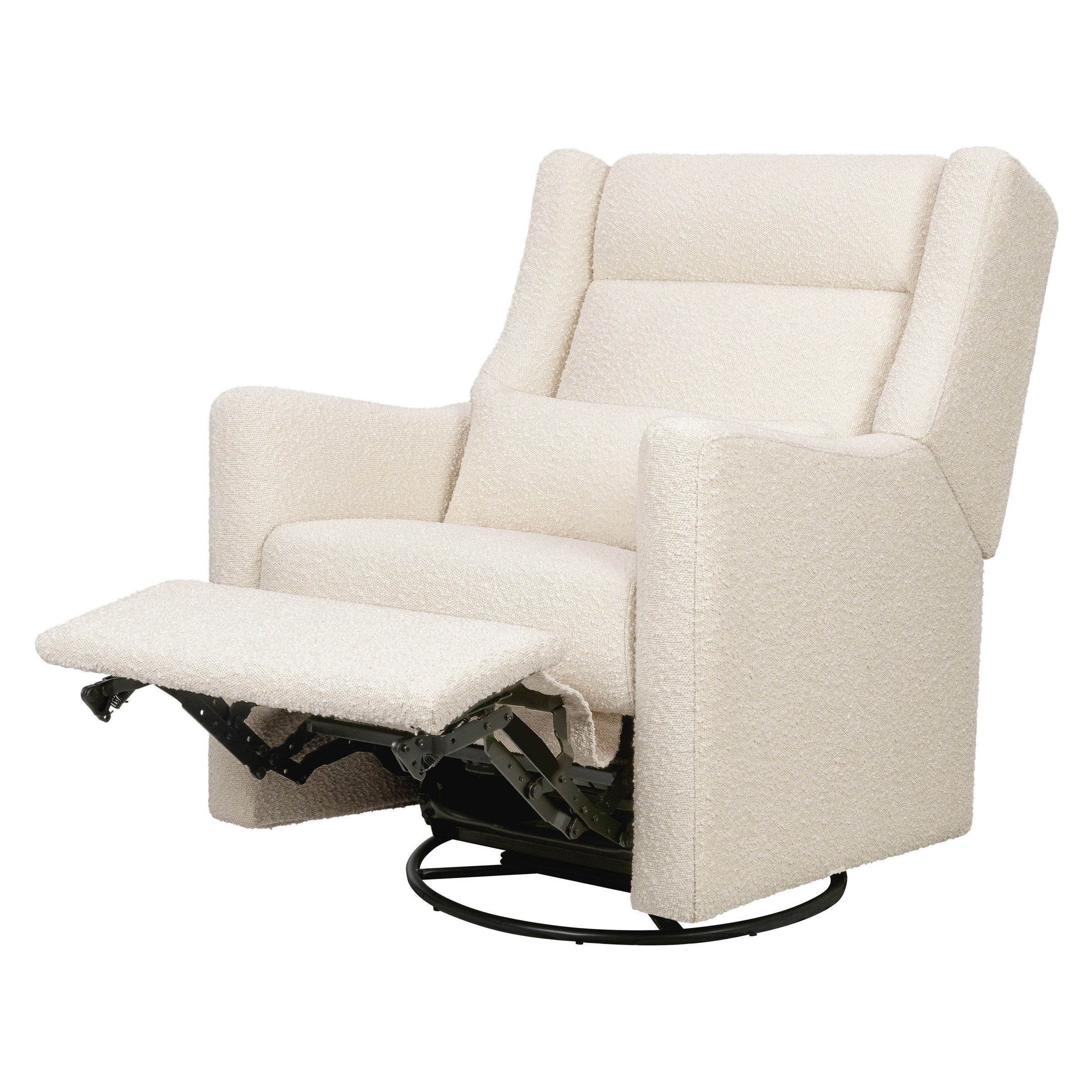 M11286PWB,Kiwi Plus Power Glider Recliner w/ Power Headrest in Performance Ivory Boucle