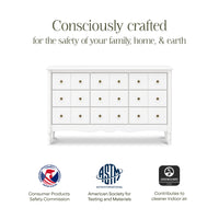 M7128RW,Liberty 9-Drawer Assembled Dresser in Warm White