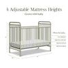 M15501HS,Abigail 3-in-1 Convertible Crib in Heirloom Sage