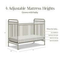 M15501HS,Abigail 3-in-1 Convertible Crib in Heirloom Sage