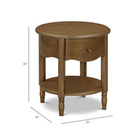 M7160NL,Liberty Assembled Nightstand in Natural Walnut
