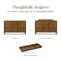 M32328NL,Ambrosia 9-Drawer Assembled Dresser in Natural Walnut