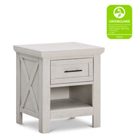 B14560WDF,Emory Farmhouse Nightstand in White Driftwood