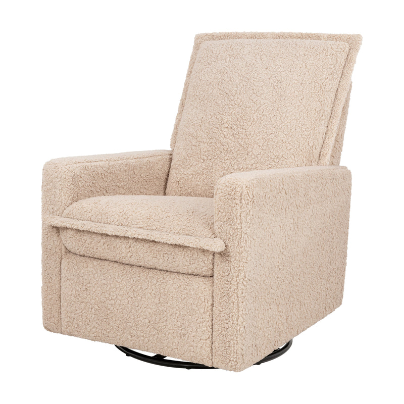 M20977CSG,Cali Flange Gliding Swivel Recliner in Chai Shearling