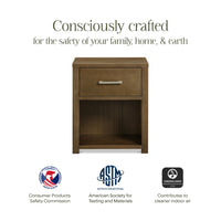 B26460LDF,Hemsted Nightstand  Assembled in Walnut Driftwood