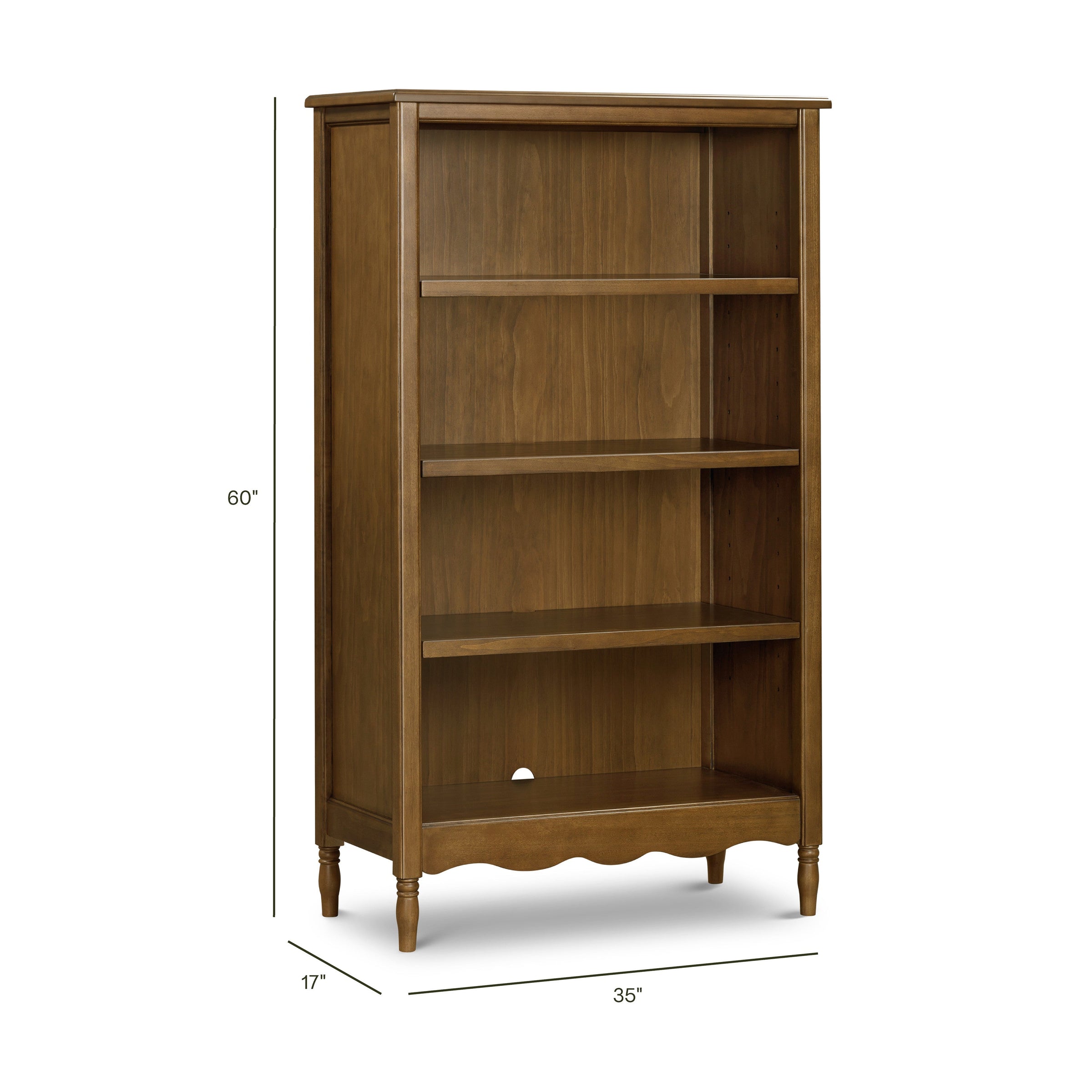 M7114NL,Liberty Assembled Bookcase in Natural Walnut