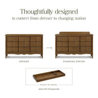 M7128NL,Liberty 9-Drawer Assembled Dresser in Natural Walnut