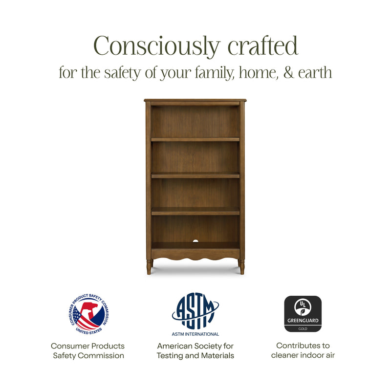 M7114NL,Liberty Assembled Bookcase in Natural Walnut