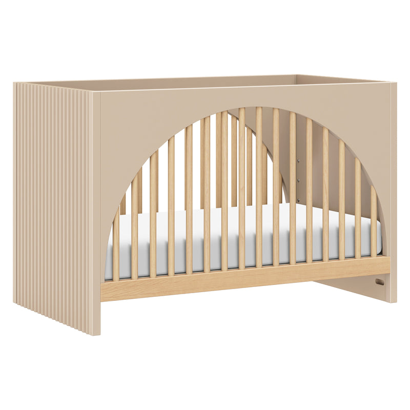 M30201TPESH,Moab 3-in-1 Convertible Crib in Taupe/Ash