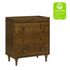M9023NL,Lolly 3-Drawer Changer Dresser in Natural Walnut