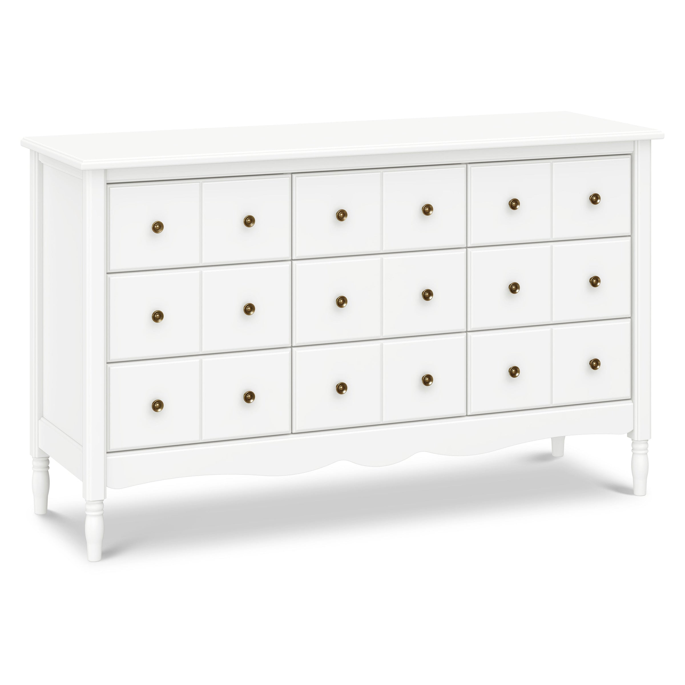 M7128RW,Liberty 9-Drawer Assembled Dresser in Warm White
